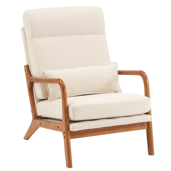 Buy farmhouse furniture Valencia Mediterranean Farmhouse Linen Contemporary Accent Chair - Modern Cottage Farmhouse Furniture