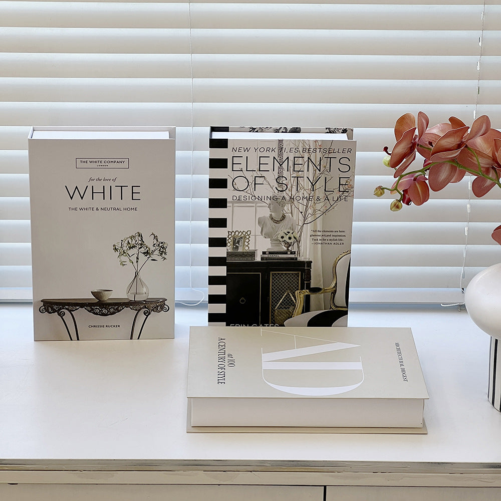 Buy farmhouse furniture Mediterranean Modern Contemporary Artificial Table Book Decoration - Modern Cottage Farmhouse Furniture