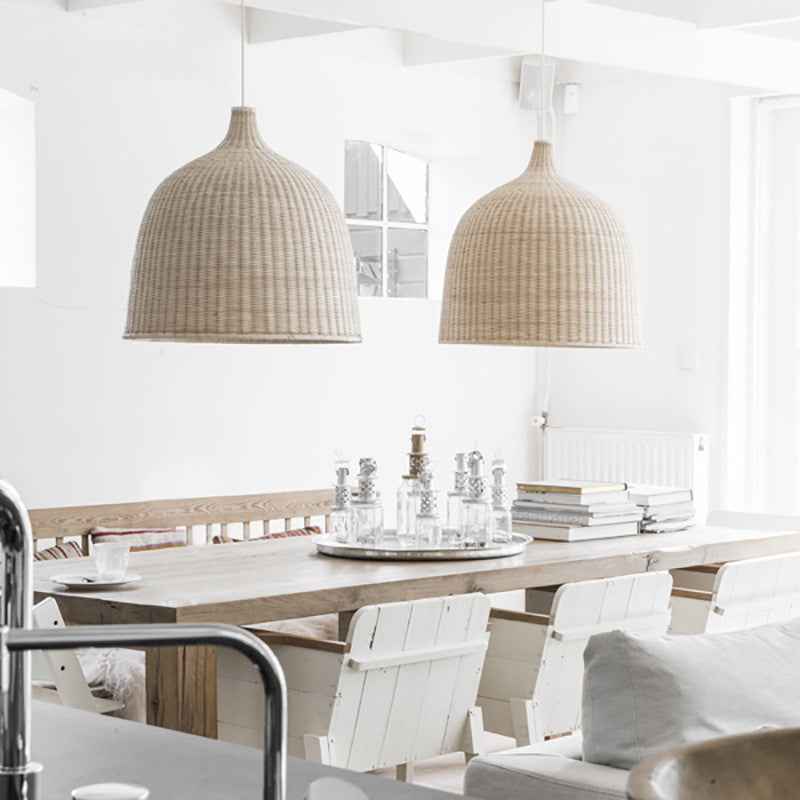 Buy farmhouse furniture Modern Boho Rattan Bamboo Chandelier - Modern Cottage Farmhouse Furniture