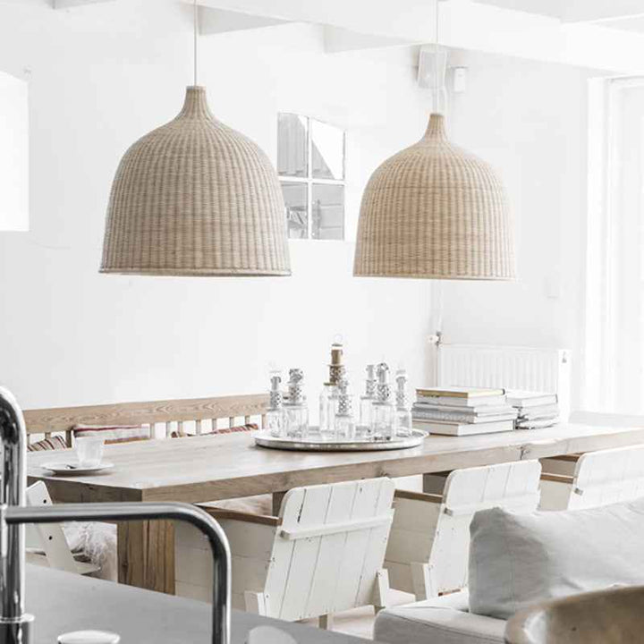 Buy farmhouse furniture Modern Boho Rattan Bamboo Chandelier - Modern Cottage Farmhouse Furniture