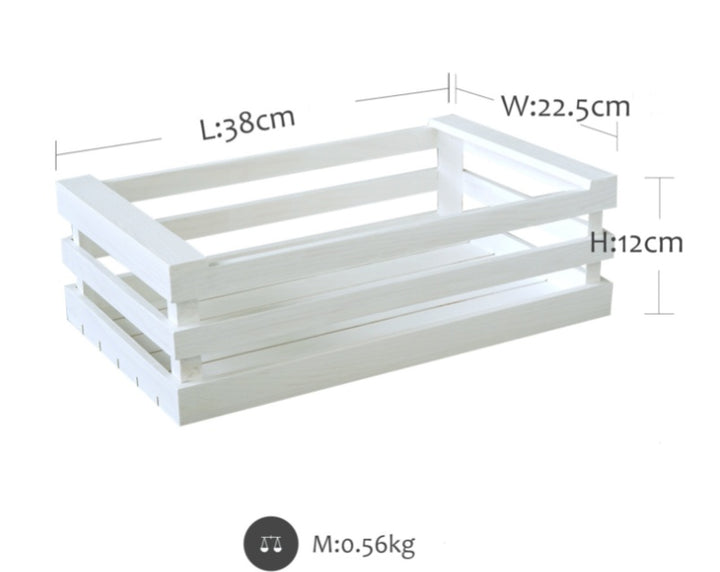 Buy farmhouse furniture Dasos | Mediterranean Farmhouse Wooden Basket - Modern Cottage Farmhouse Furniture