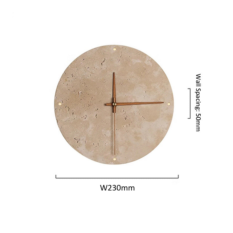 Buy farmhouse furniture Santorini | Mediterranean Luxury Cliff Stone Wall Clock - Modern Cottage Farmhouse Furniture