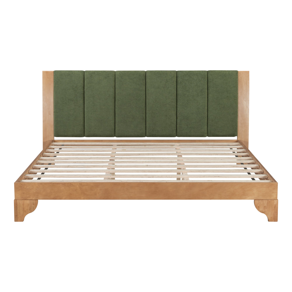 Buy farmhouse furniture Sage & Cream King Premium Pine Wood Farmhouse Queen Bed Frame - Modern Cottage Farmhouse Furniture