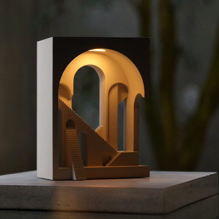 Buy farmhouse furniture The Le Havre | Large Concrete Modern Minimalist Bedside Lamp - Modern Cottage Farmhouse Furniture