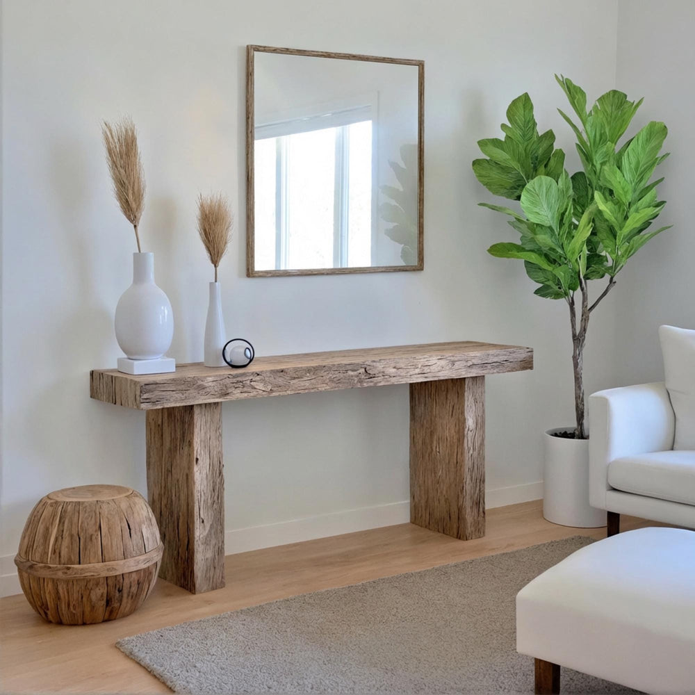 Buy farmhouse furniture Rustic Mediterranean Farmhouse Wooden Foyer Table – Custom Handmade - Modern Cottage Farmhouse Furniture