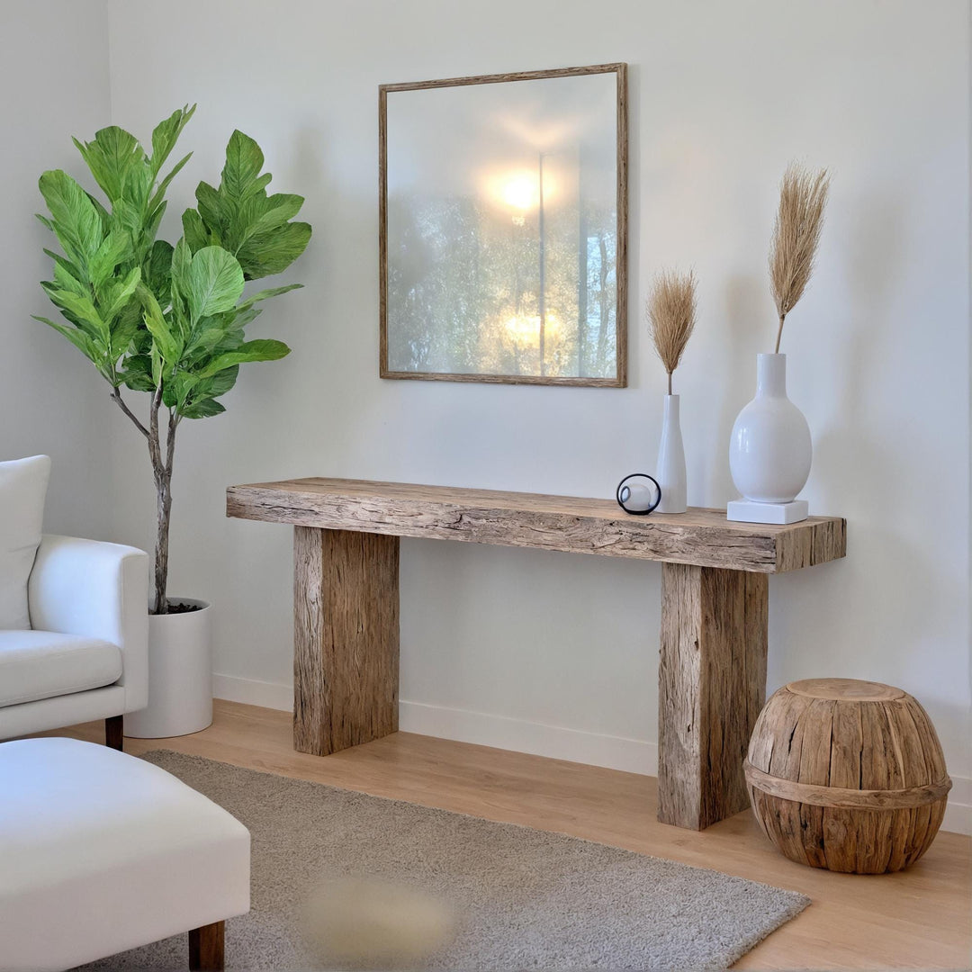 Buy farmhouse furniture Rustic Mediterranean Farmhouse Wooden Foyer Table – Custom Handmade - Modern Cottage Farmhouse Furniture