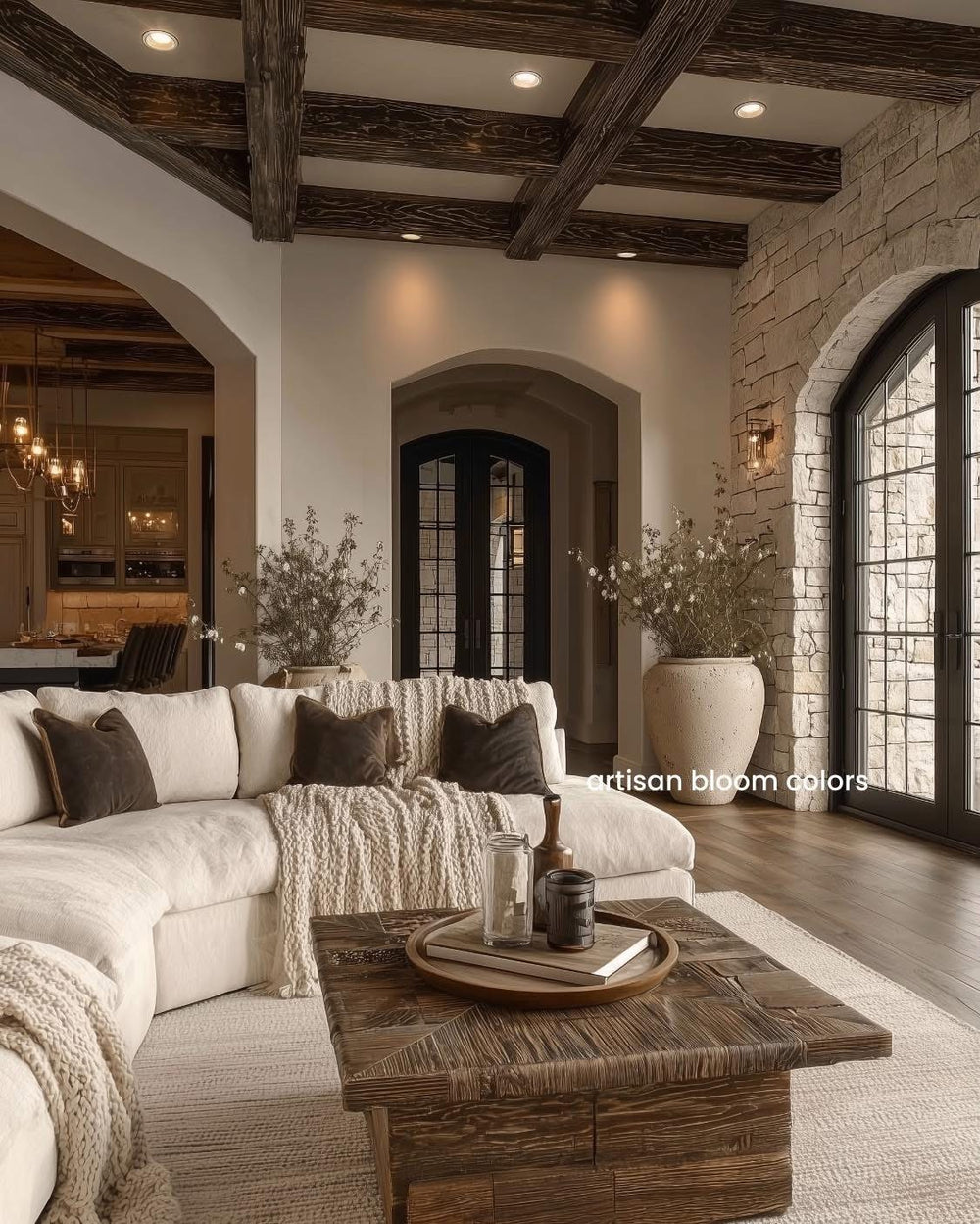 Buy farmhouse furniture Auburn Mocha Living Room | Digital Colour Swatch Kit | 300 DPI Print-at-Home | SW · BM · Behr · F&B · Sikkens · Dulux · Asian Paints - Modern Cottage Farmhouse Furniture