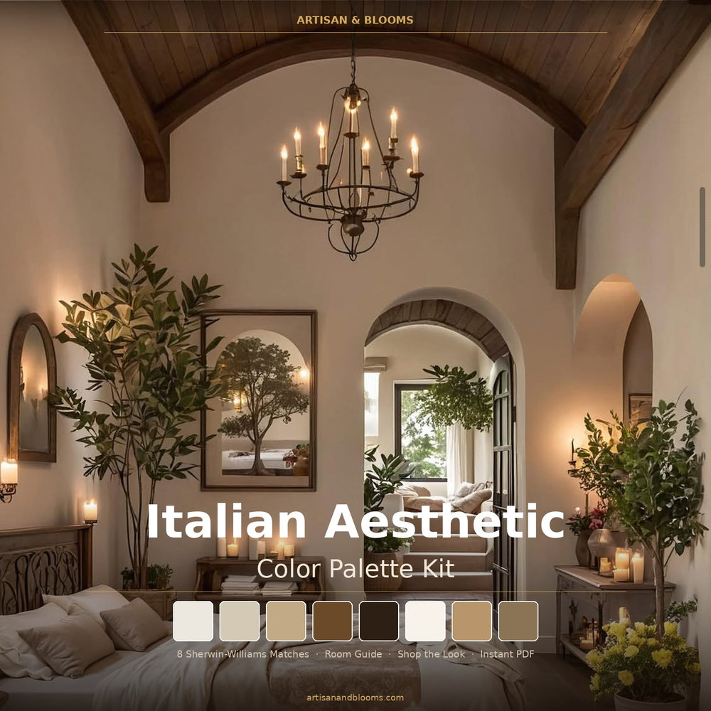 Buy farmhouse furniture Italy Paint Color Palette Kit | Instant Download - Modern Cottage Farmhouse Furniture