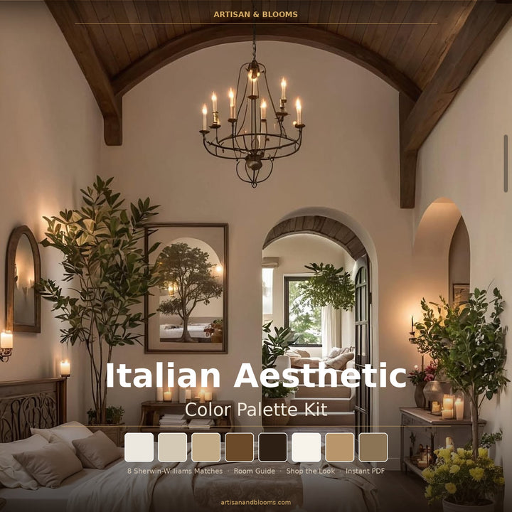 Buy farmhouse furniture Italy Paint Color Palette Kit | Instant Download - Modern Cottage Farmhouse Furniture