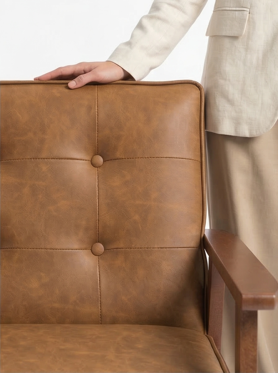 Buy farmhouse furniture Tuscan Mediterranean Light Brown Contemporary Accent Chairs (2 Chairs) - Modern Cottage Farmhouse Furniture