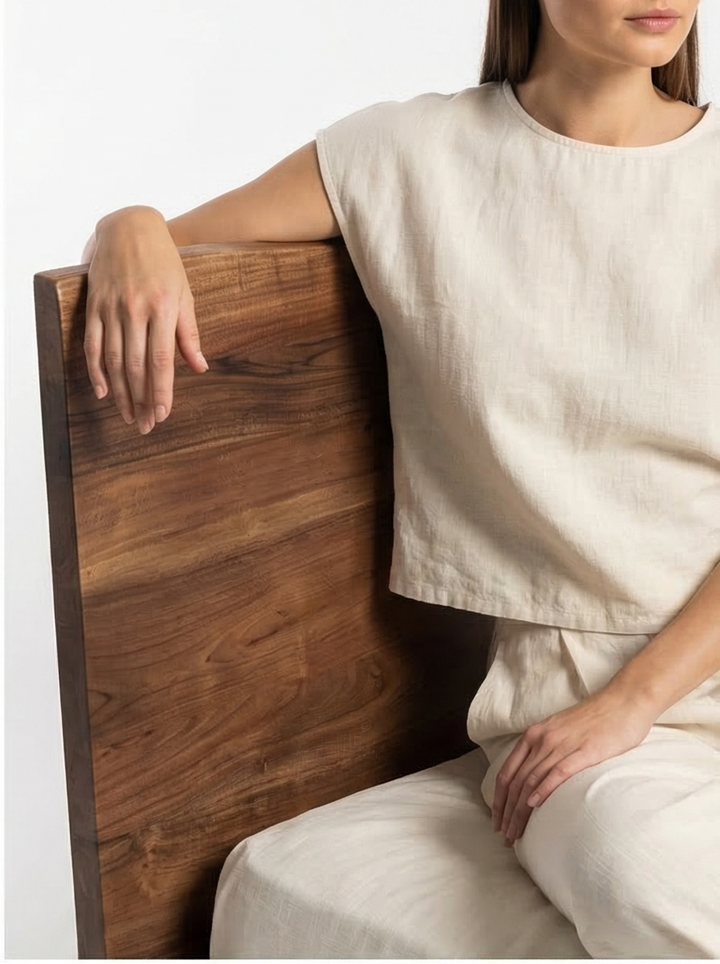 Buy farmhouse furniture Bent King Size Mediterranean Farmhouse Bed - Modern Cottage Farmhouse Furniture