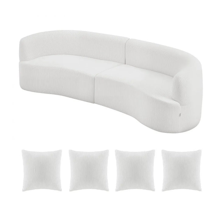 Buy farmhouse furniture White Modern European Farmhouse Style Luxury Modern Cloud Plush Sectional Sofa - Modern Cottage Farmhouse Furniture