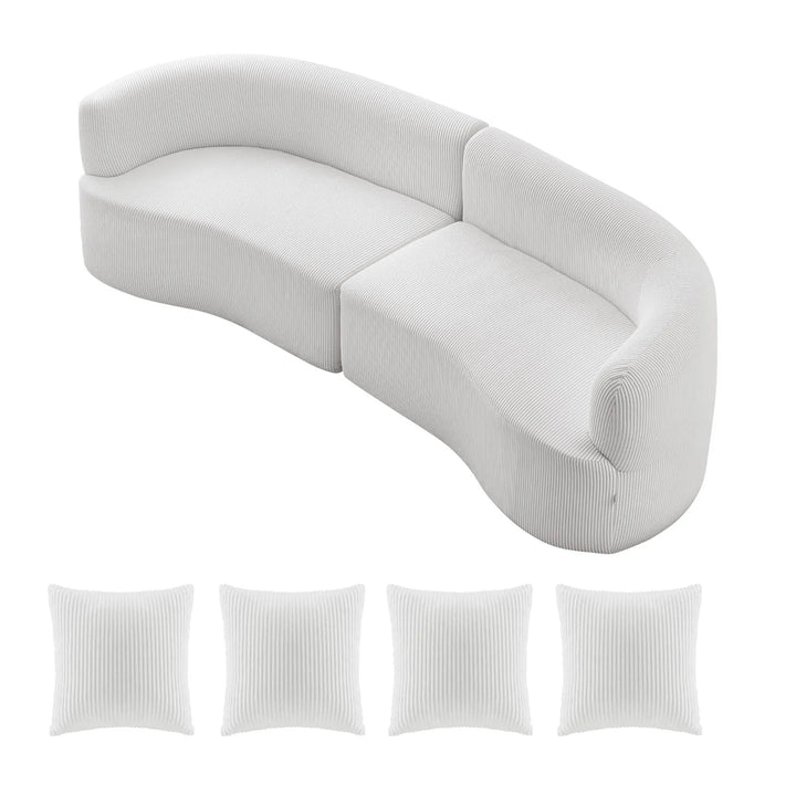 Buy farmhouse furniture White Modern European Farmhouse Style Luxury Modern Cloud Plush Sectional Sofa - Modern Cottage Farmhouse Furniture